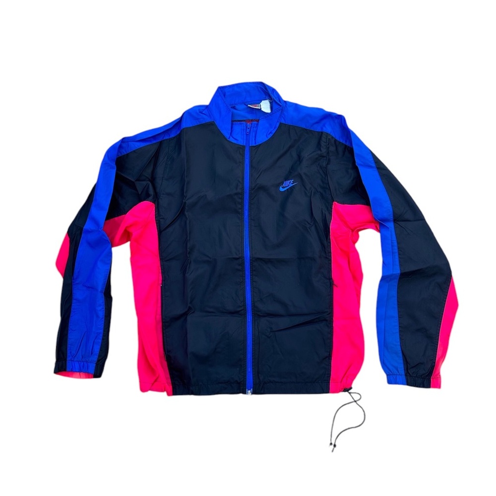 90’s Nike Black, Pink & Blue Windbreaker Jacket
